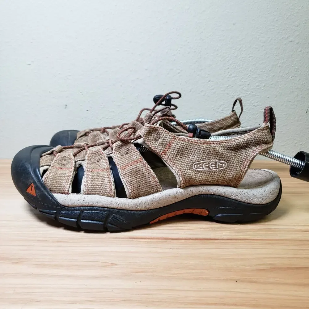Keen Men's 12 Newport Water‎ Sandals Beige Tan Hiking Gorpcore Utility Camping